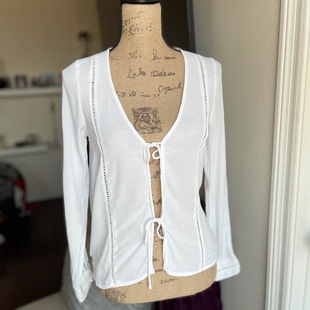 Tobi Tie-Front Blouse